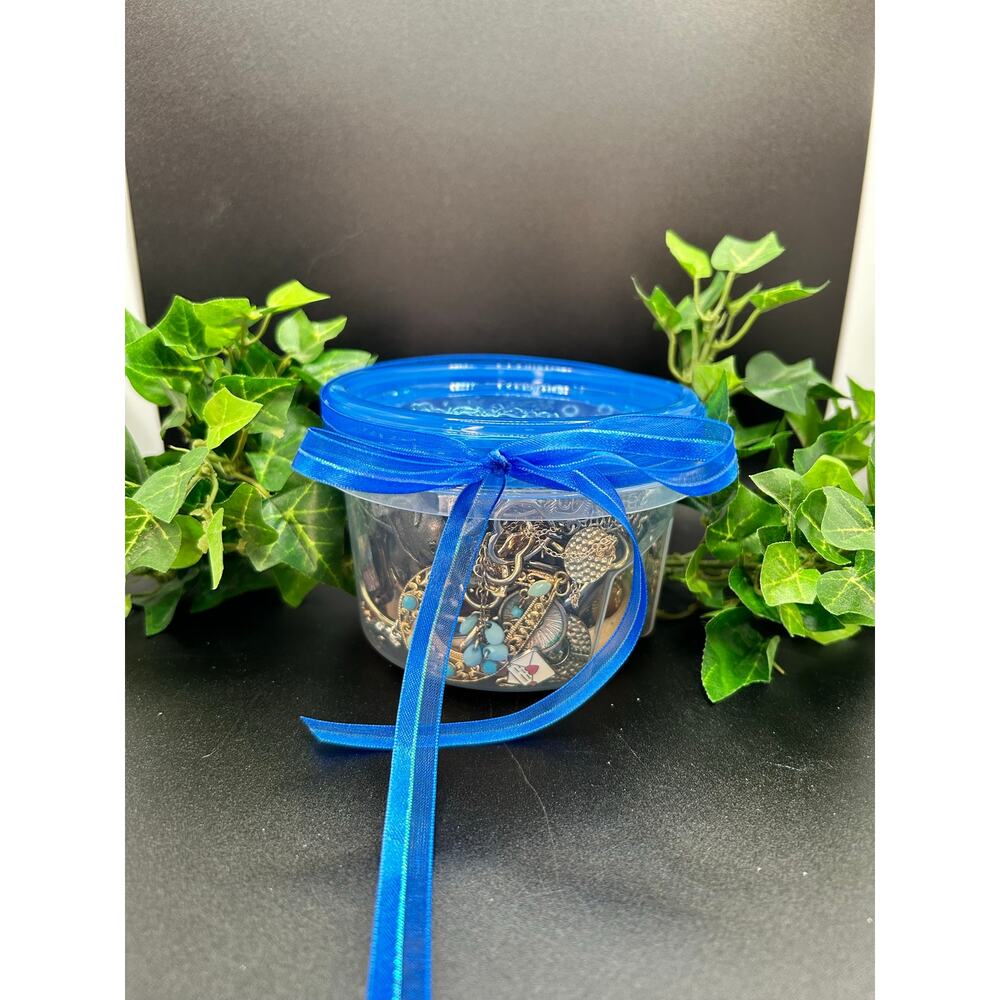 16 oz Jewelry Mystery Jar Container – Vintage & Modern Assortment